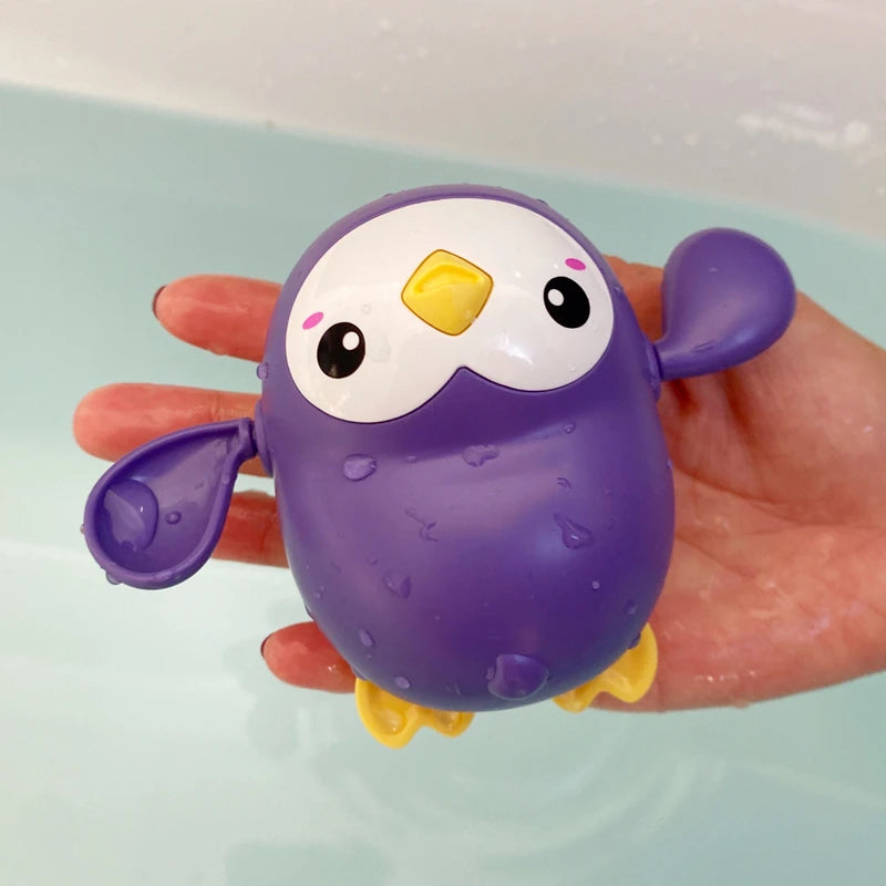 Jouet de Bain Bébé Tortue et Baleine – Jouet Flottant à Remontoir, Sécurisé et Amusant pour le Bain