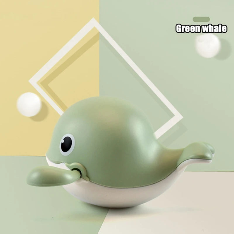 Jouet de Bain Bébé Tortue et Baleine – Jouet Flottant à Remontoir, Sécurisé et Amusant pour le Bain