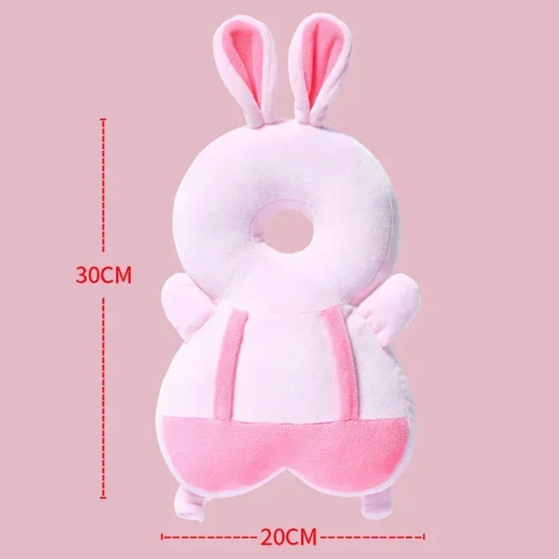 Protège-tête bébé anti-chute | Coussin de sécurité dorsal rembourré en peluche – Ange, abeille et animaux