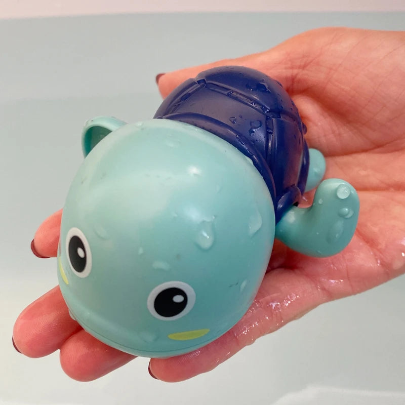 Jouet de Bain Bébé Tortue et Baleine – Jouet Flottant à Remontoir, Sécurisé et Amusant pour le Bain