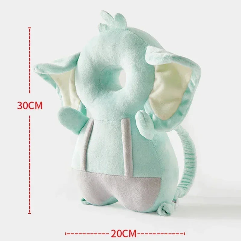 Protège-tête bébé anti-chute | Coussin de sécurité dorsal rembourré en peluche – Ange, abeille et animaux