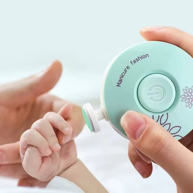 Coupe-ongles électrique bébé – Lime à ongles sûre et douce pour nouveau-né, kit manucure enfant