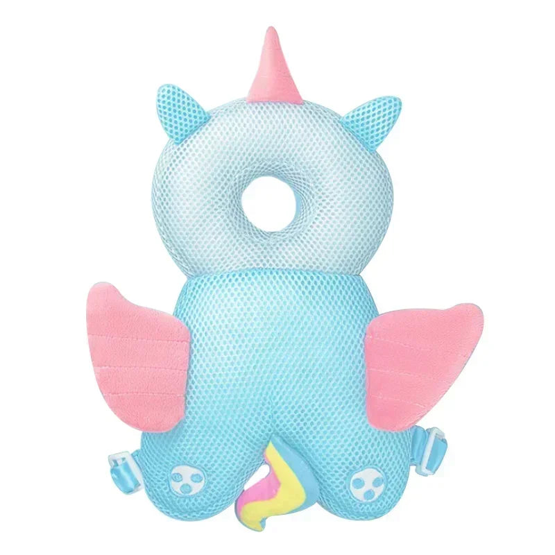 Protège-tête bébé anti-chute | Coussin de sécurité dorsal rembourré en peluche – Ange, abeille et animaux