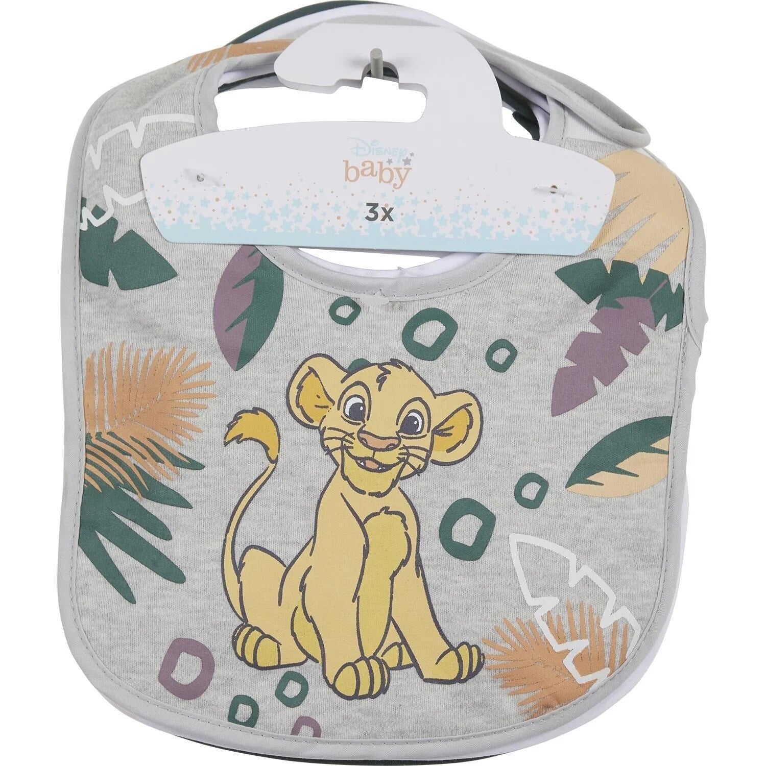 Lot de 3 bavoirs Disney Roi Lion