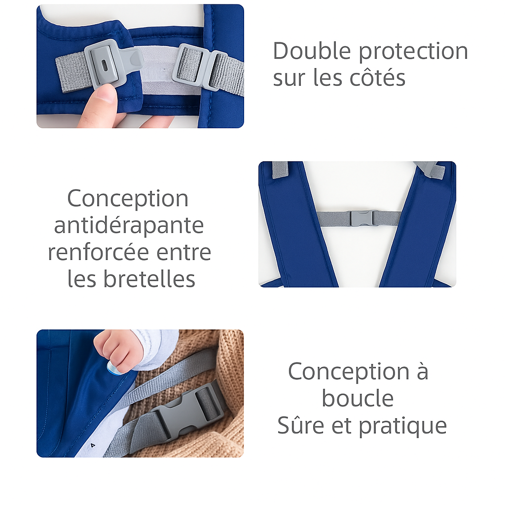 Porte-bébé multifonction 4 en 1 – Confort & sécurité
