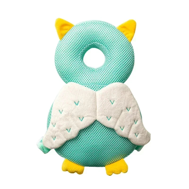 Protège-tête bébé anti-chute | Coussin de sécurité dorsal rembourré en peluche – Ange, abeille et animaux